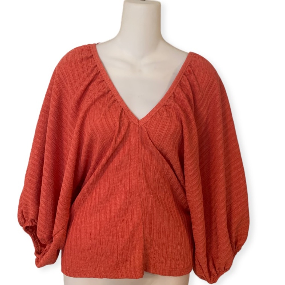 Zara Crop Top Low V-Neck Size M